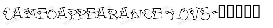 Cameoappearance-LOV5字体转换