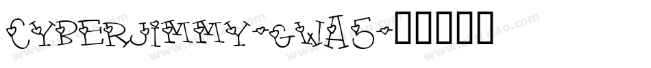 Cyberjimmy-gwA5字体转换