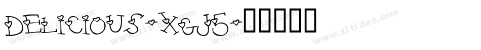 Delicious-xgJ5字体转换