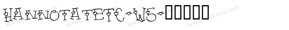 HannotateTC-W5字体转换