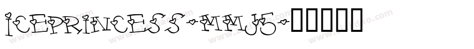 Iceprincess-mmJ5字体转换