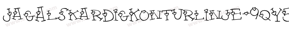 JagAlskarDigKonturlinje-9qY5字体转换