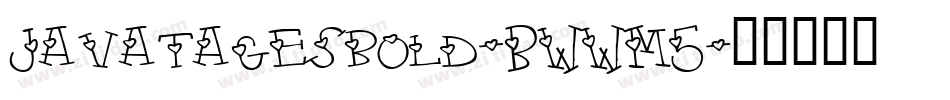 Javatagesbold-BWWM5字体转换