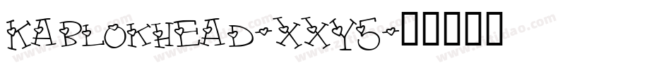 Kablokhead-xxY5字体转换