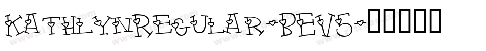 KathlynRegular-BEV5字体转换