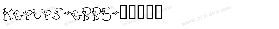 Kgpups-gBB5字体转换