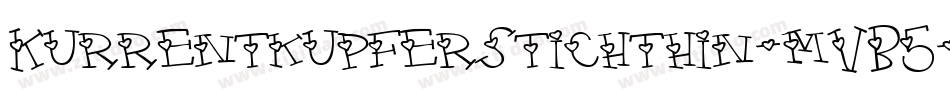 Kurrentkupferstichthin-mVB5字体转换