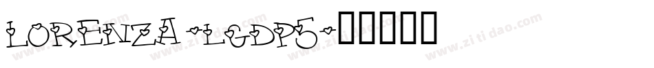 Lorenza-lgdp5字体转换