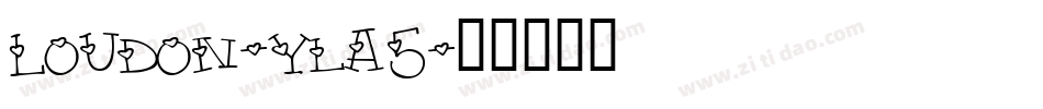Loudon-yla5字体转换