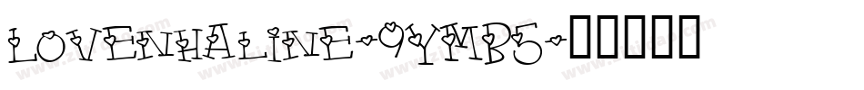 Lovenhaline-9YMB5字体转换