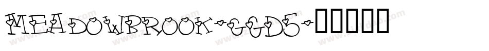 Meadowbrook-gGD5字体转换