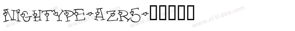 Nightype-azr5字体转换