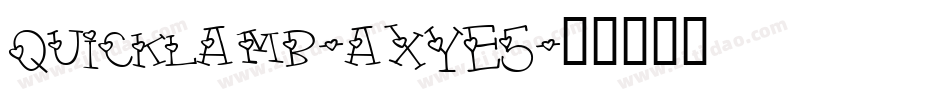 Quicklamb-axYE5字体转换