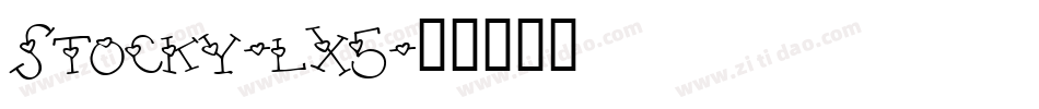 Stocky-lx5字体转换