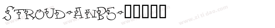 Stroud-anB5字体转换
