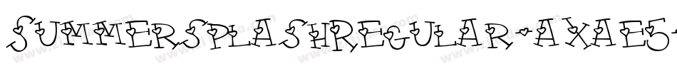 SummersplashRegular-axae5字体转换