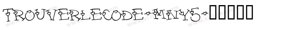 Trouverlecode-mny5字体转换