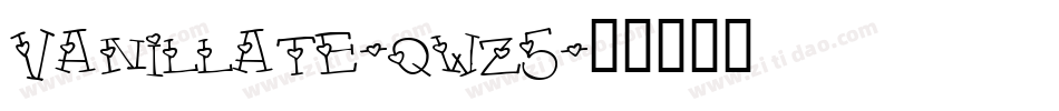 Vanillate-qwz5字体转换