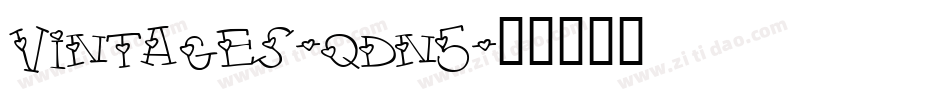 Vintages-qdn5字体转换