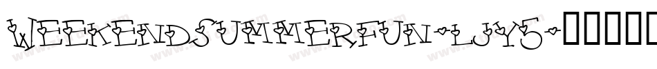 Weekendsummerfun-ljy5字体转换