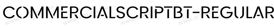 CommercialScriptBT-Regular字体转换