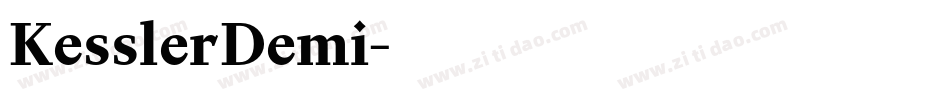 KesslerDemi字体转换