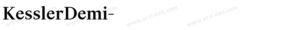 KesslerDemi字体转换