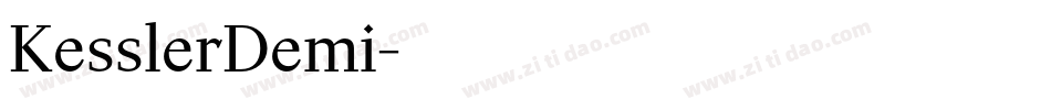 KesslerDemi字体转换