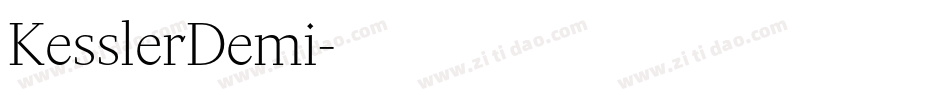 KesslerDemi字体转换