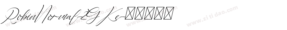 RobinNormal-2GKe字体转换