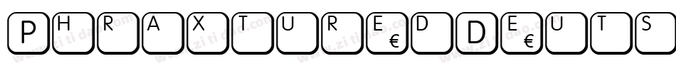 PhraxturedDeutsch字体转换