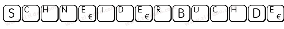 SchneiderBuchDeutschShadowTwo-87YD字体转换