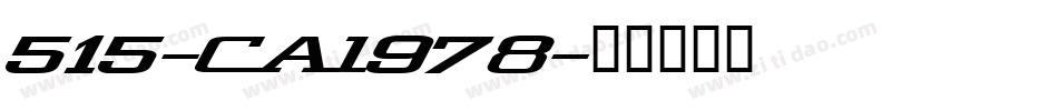 515-CAI978字体转换
