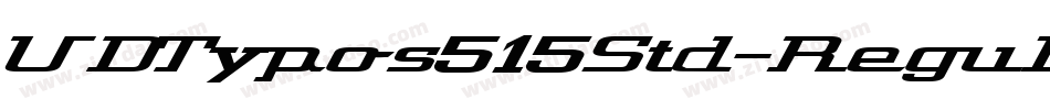 UDTypos515Std-Regul字体转换