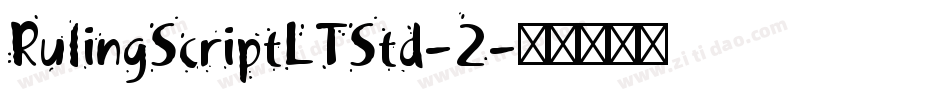 RulingScriptLTStd-2字体转换