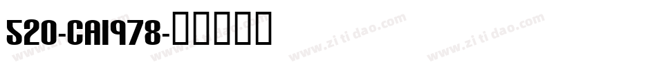 520-CAI978字体转换