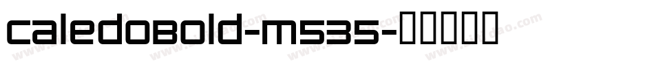 CaledoBold-m535字体转换