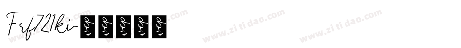 Frf721ki字体转换