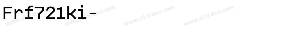 Frf721ki字体转换