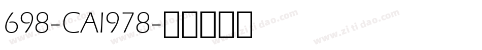 698-CAI978字体转换