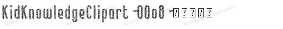 KidKnowledgeClipart-O0o8字体转换 KidKnowledgeClipart-O0o8字体转换
