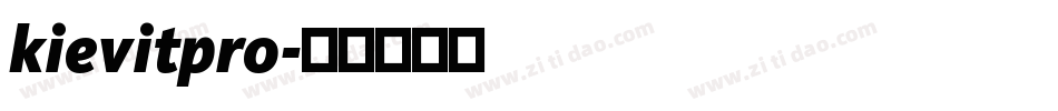 kievitpro字体转换