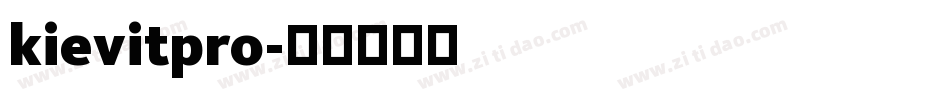 kievitpro字体转换