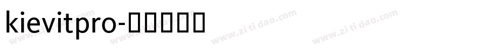 kievitpro字体转换