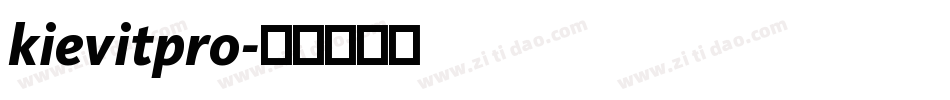 kievitpro字体转换