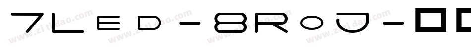 7Led-8RoJ字体转换