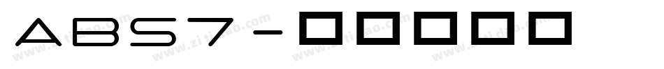 ABS7字体转换