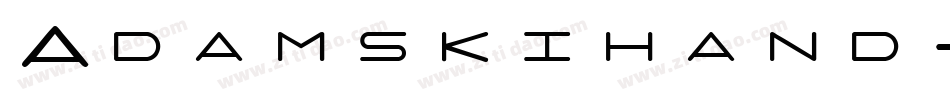 Adamskihand-rmP7字体转换