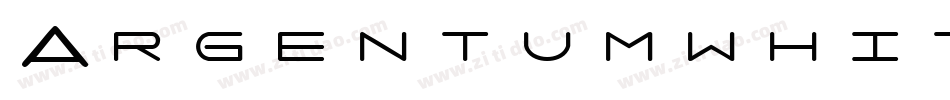 Argentumwhite-rgL7字体转换