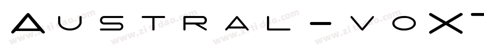 Austral-voX7字体转换